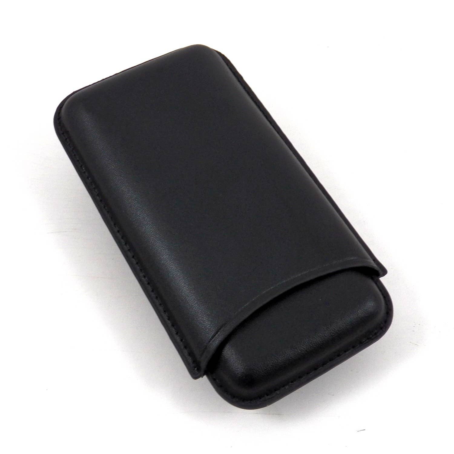 BeyBerk International - Black Leather Three Cigar Case