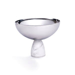 ANNA New York - Coluna Nut Bowl Marble & Silver