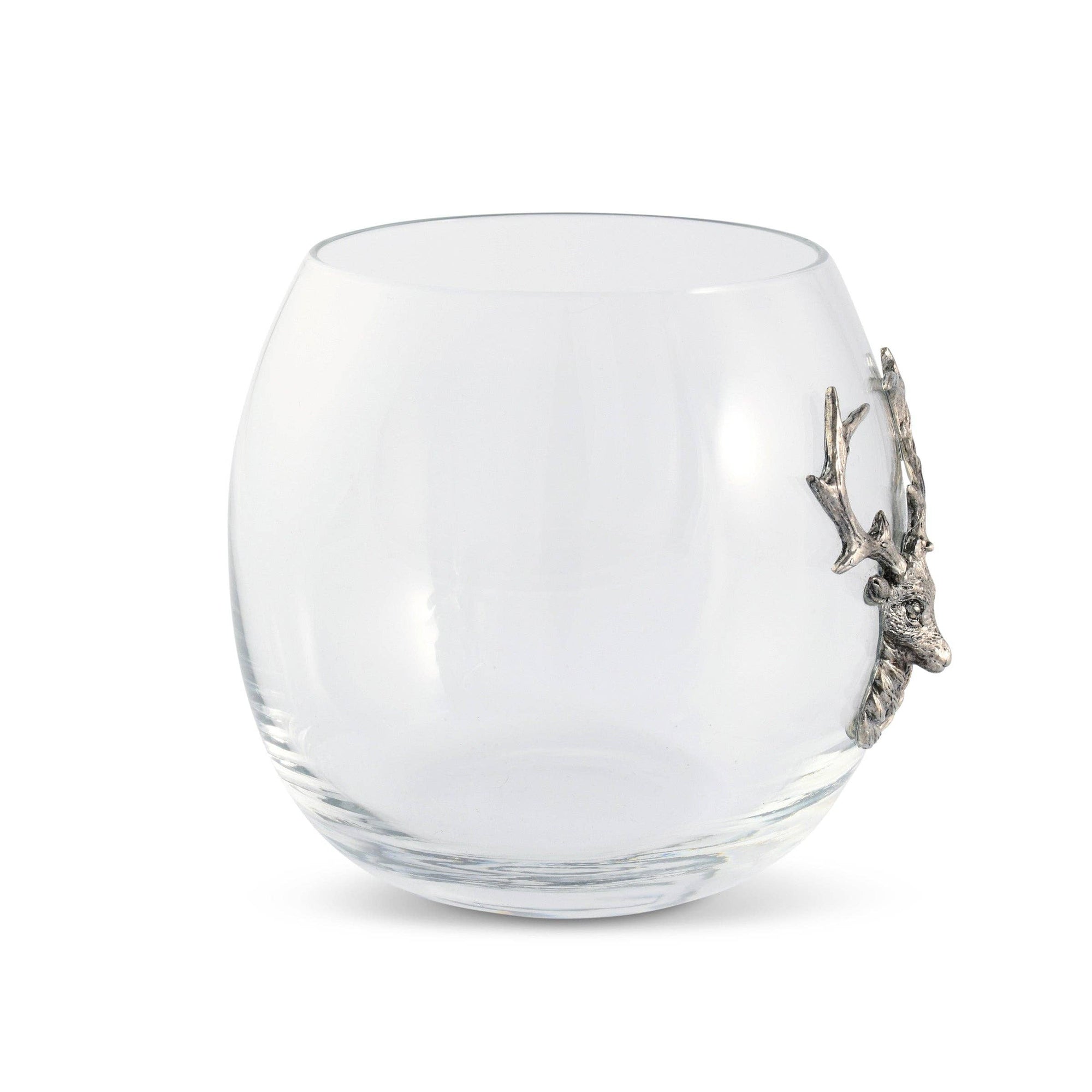 Vagabond House - Elk / Deer Stemless Wine Glass