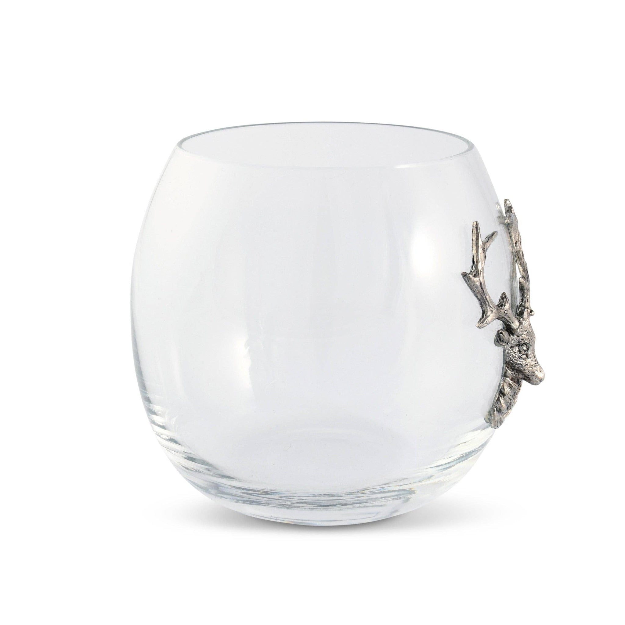 Vagabond House - Elk / Deer Stemless Wine Glass