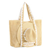 "BRIDE" Hat & Tote Set in Natural
