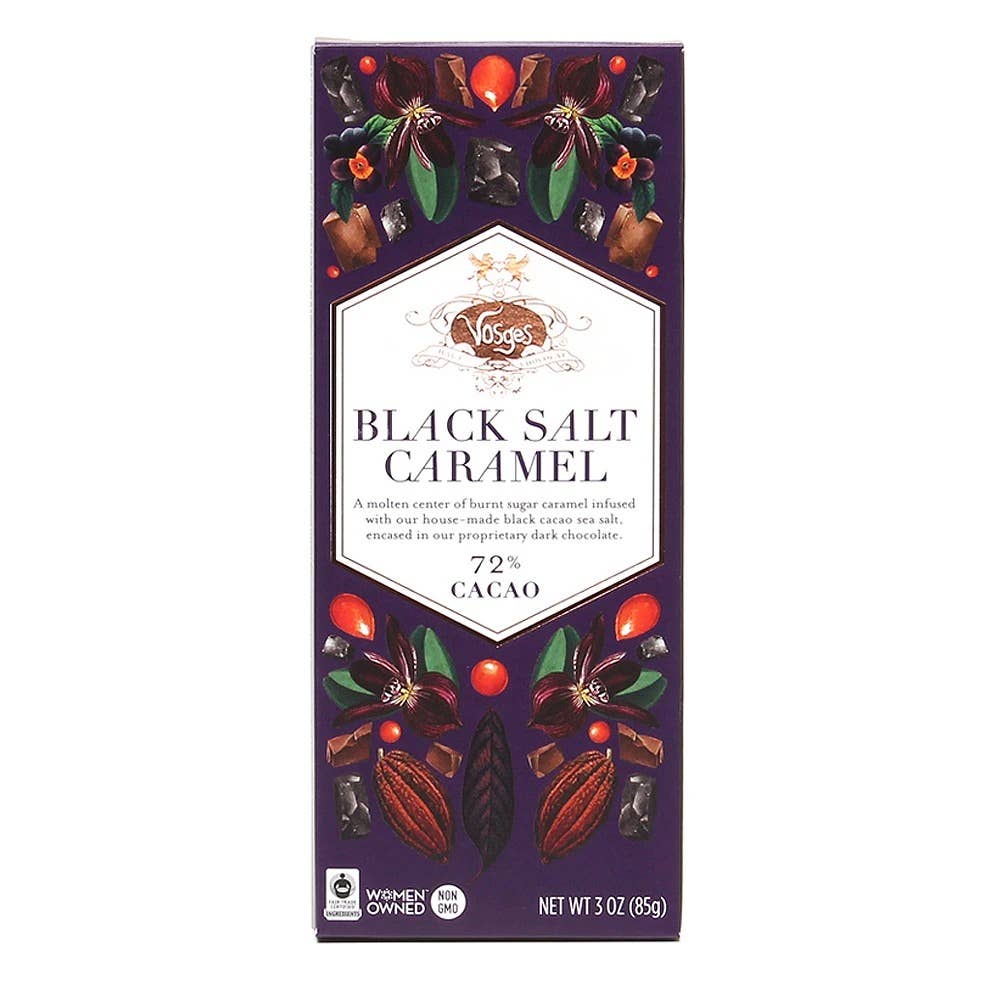 Vosges Haut-Chocolat - Dark Chocolate Bar w/ Black Salt & Caramel - Gourmet