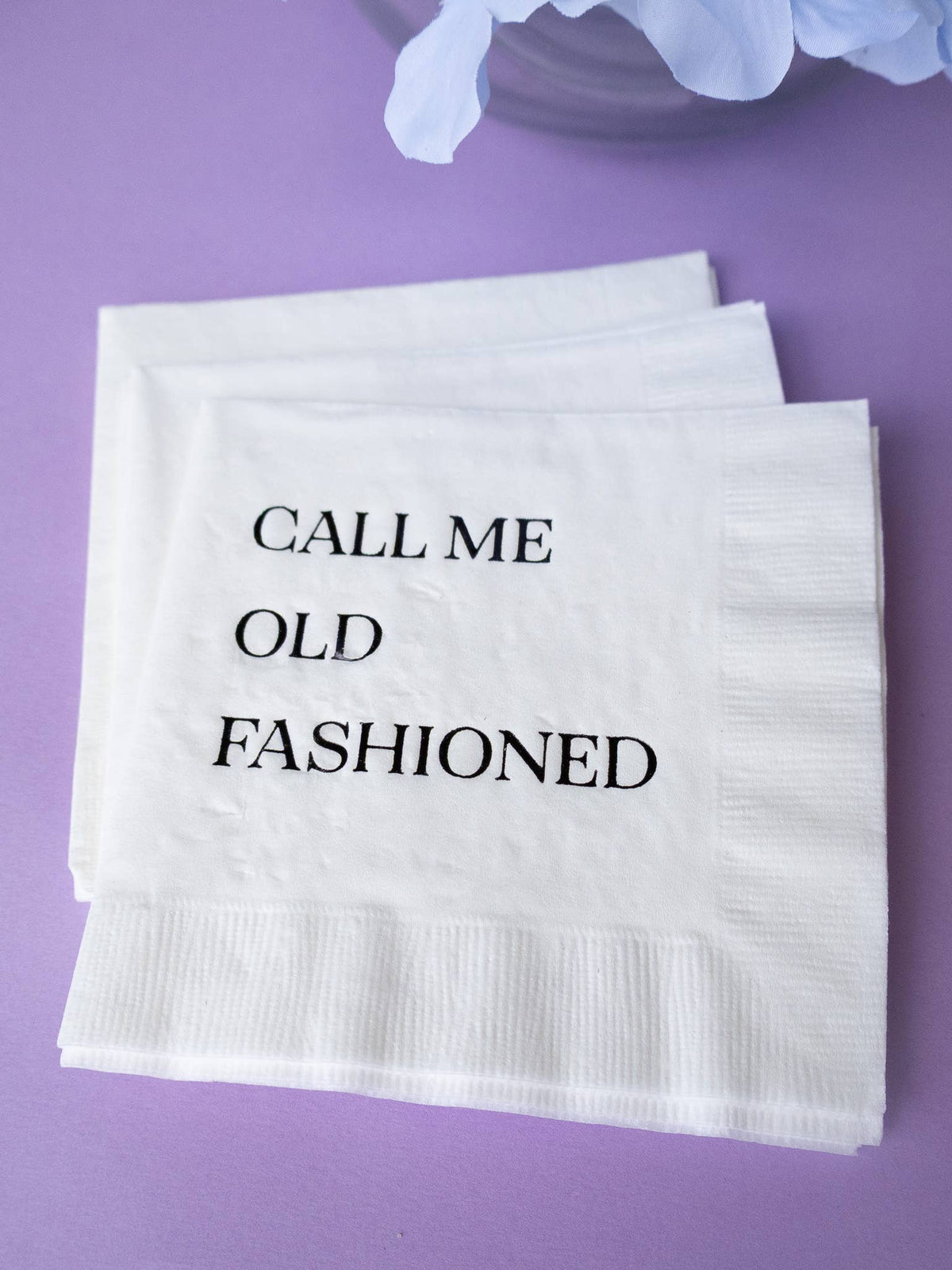 Katherine Designs & Co. - Call me Old Fashioned Cocktail Napkins, mens gift, impulse