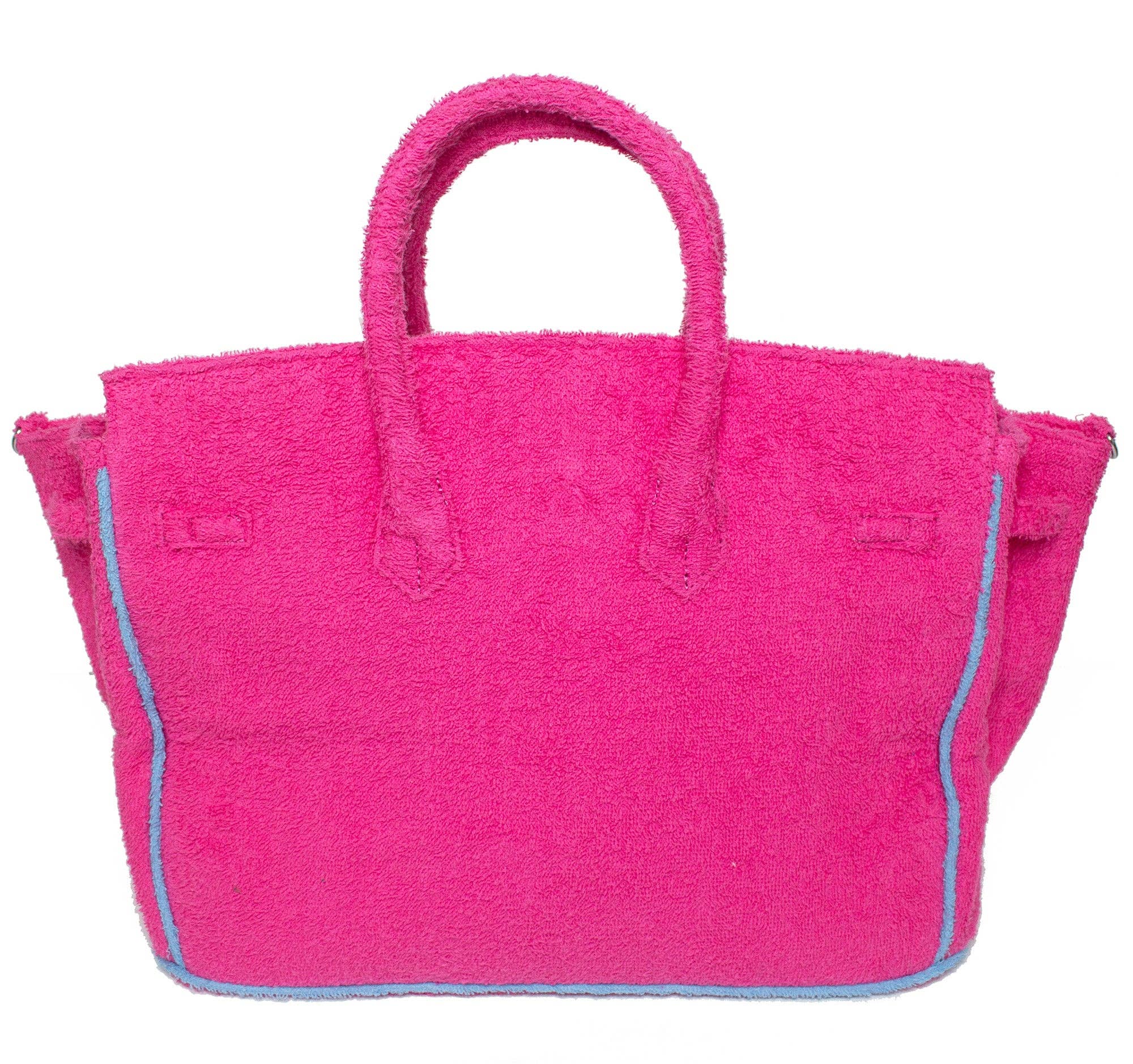 BEACH HAUS - Seaside Terry Tote - Fuchsia Large
