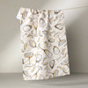 Geometry - Oysters and Champagne Tea Towel