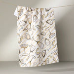 Geometry - Oysters and Champagne Tea Towel