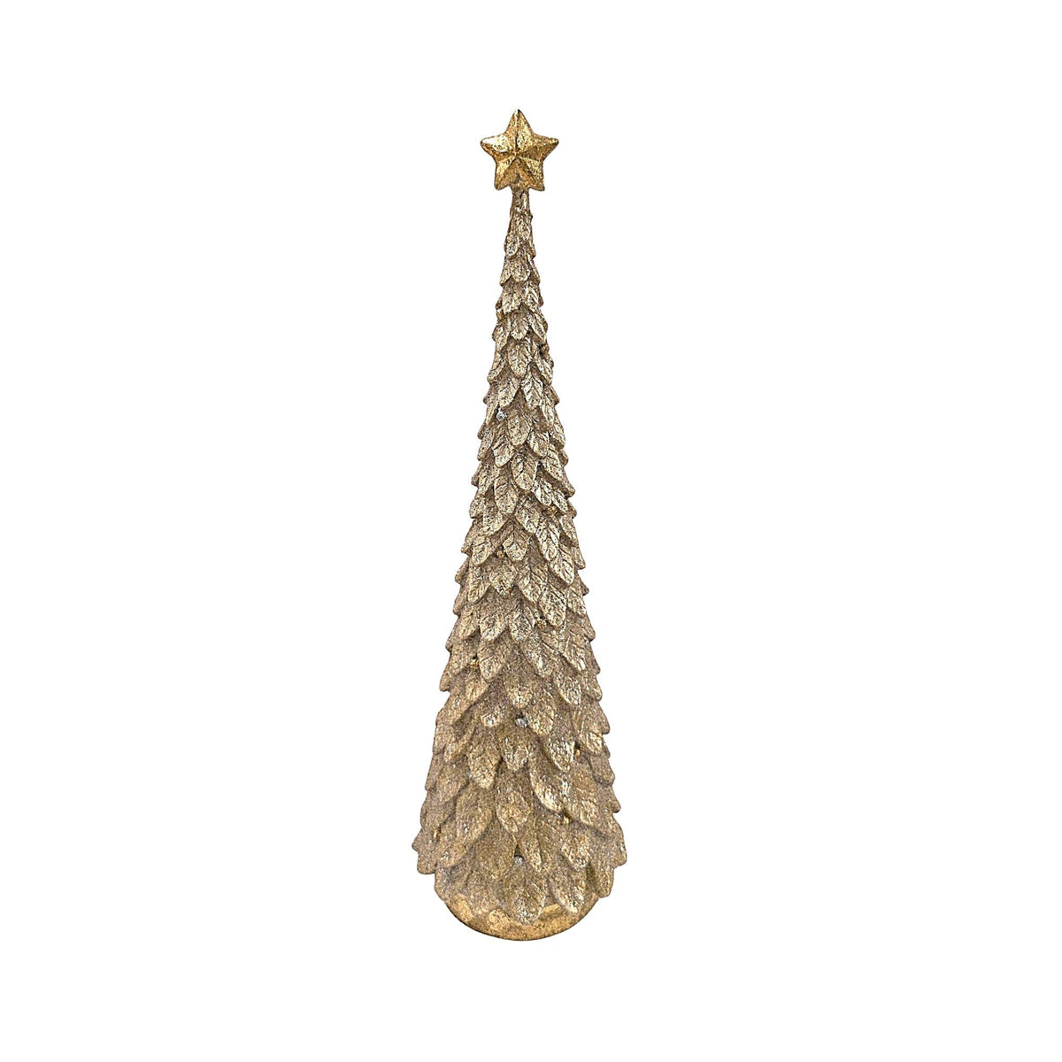 Dekorasyon Gifts  Decor - 13" Holly Slim Tree (Dark Champagne)