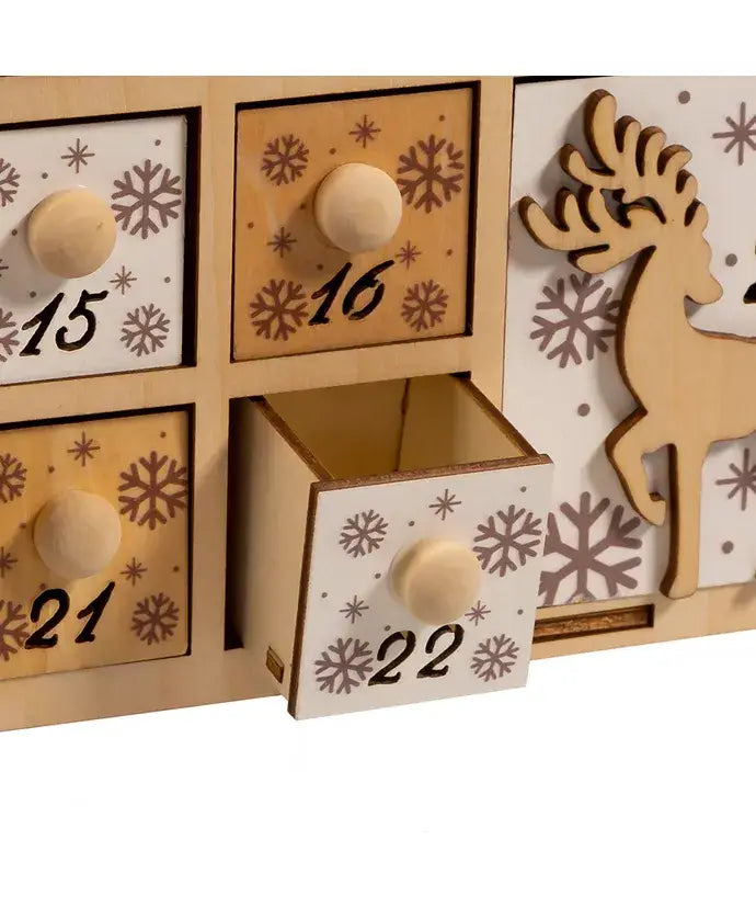 Kurt S. Adler, Inc. - 15"B/O LED XMAS VLG W/ADV CALENDAR