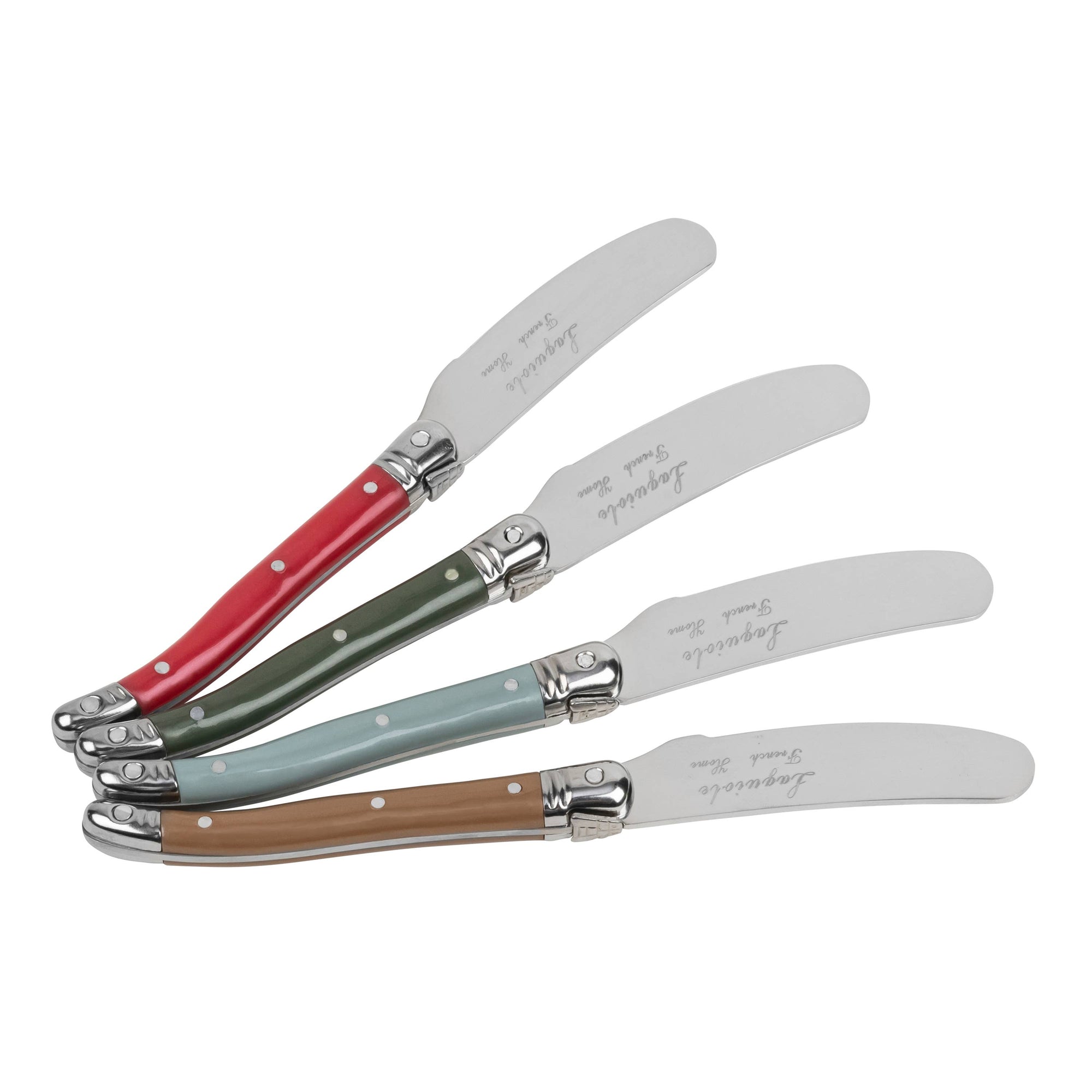 French Home - French Home 4 Piece Laguiole Spreader Set - Holly Berry