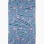 Geometry - Flirty Flamingo Tea Towel