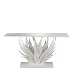 Agave White Console Table