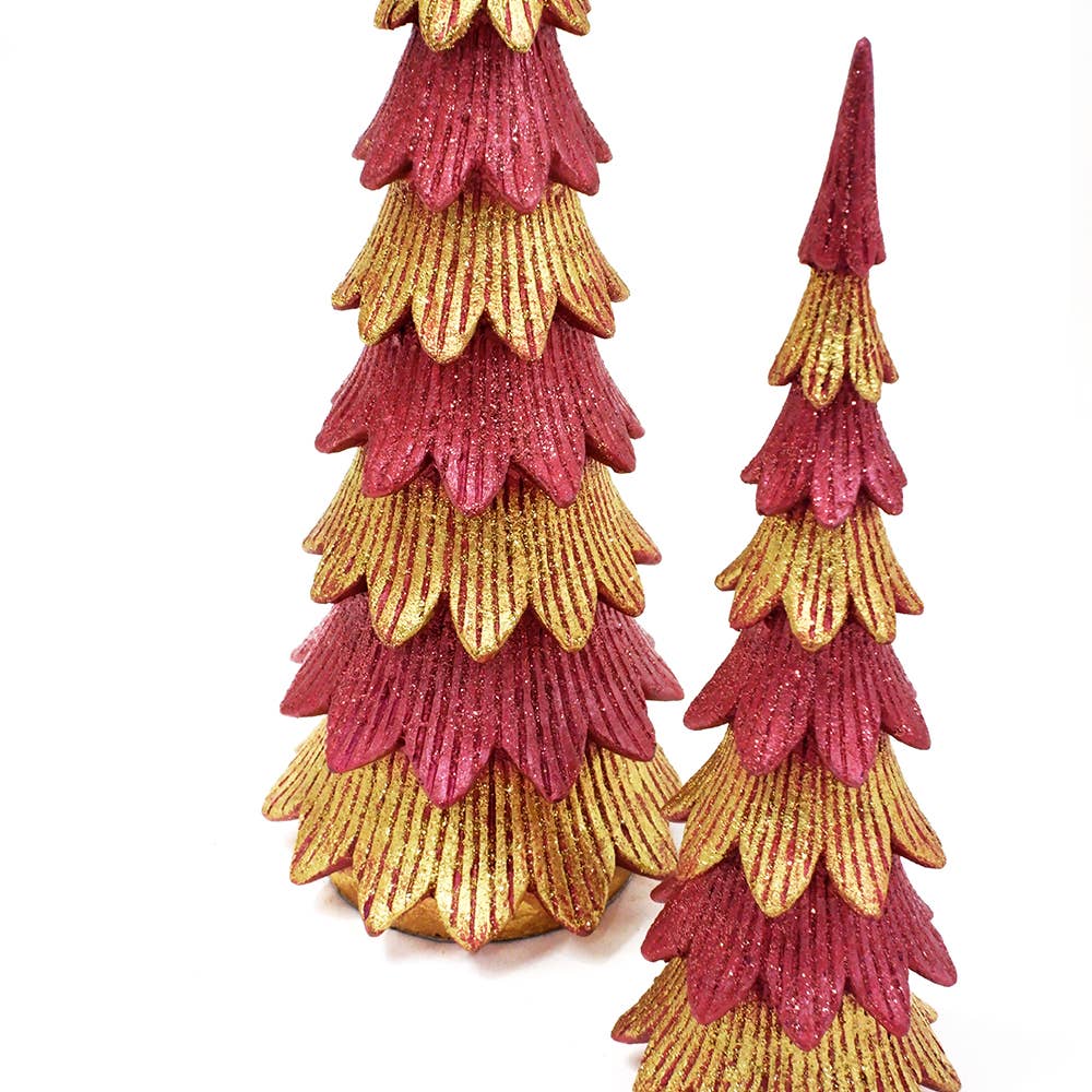 Dekorasyon Gifts  Decor - Tabletop Christmas Tree (Magenta/Gold)