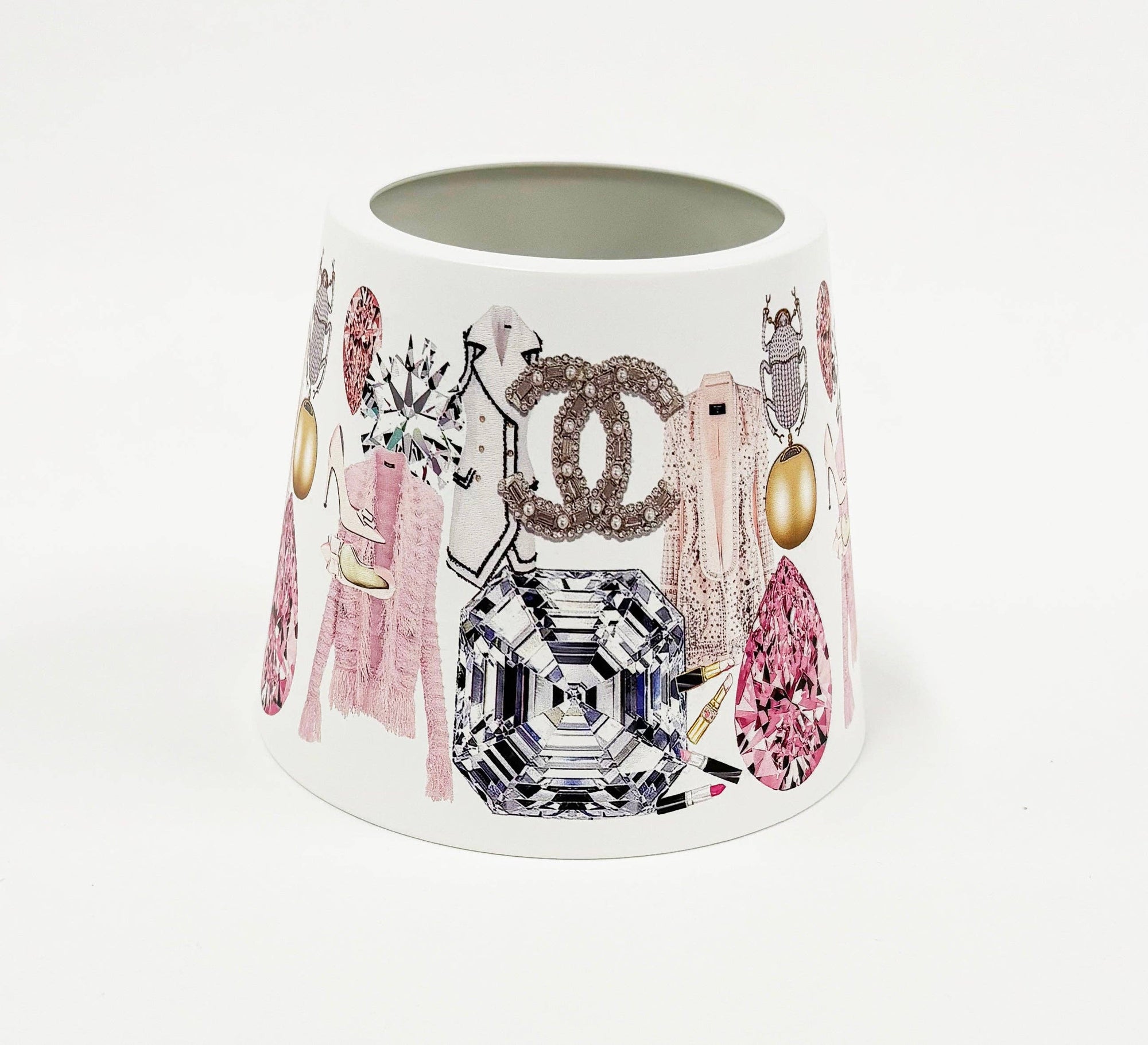 Nicolette Mayer Collection - Bougie Women Nuevo Pink White Poldina Pro Lamp Shade