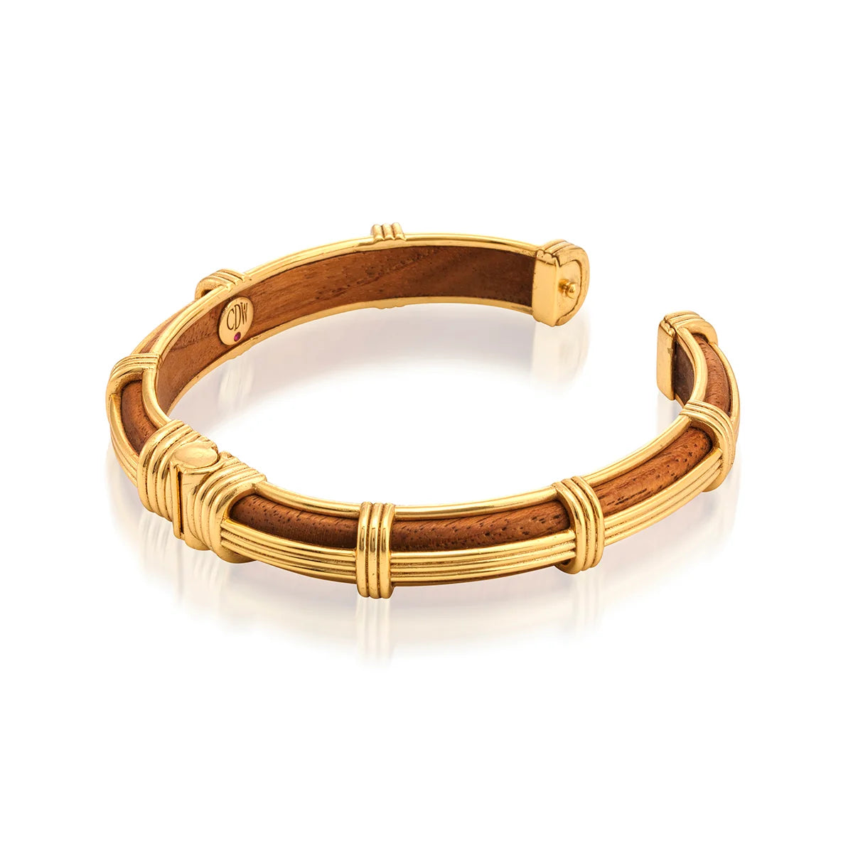 Capucine De Wulf Gaia Petite Hinged Bangle S/M ~ Teak