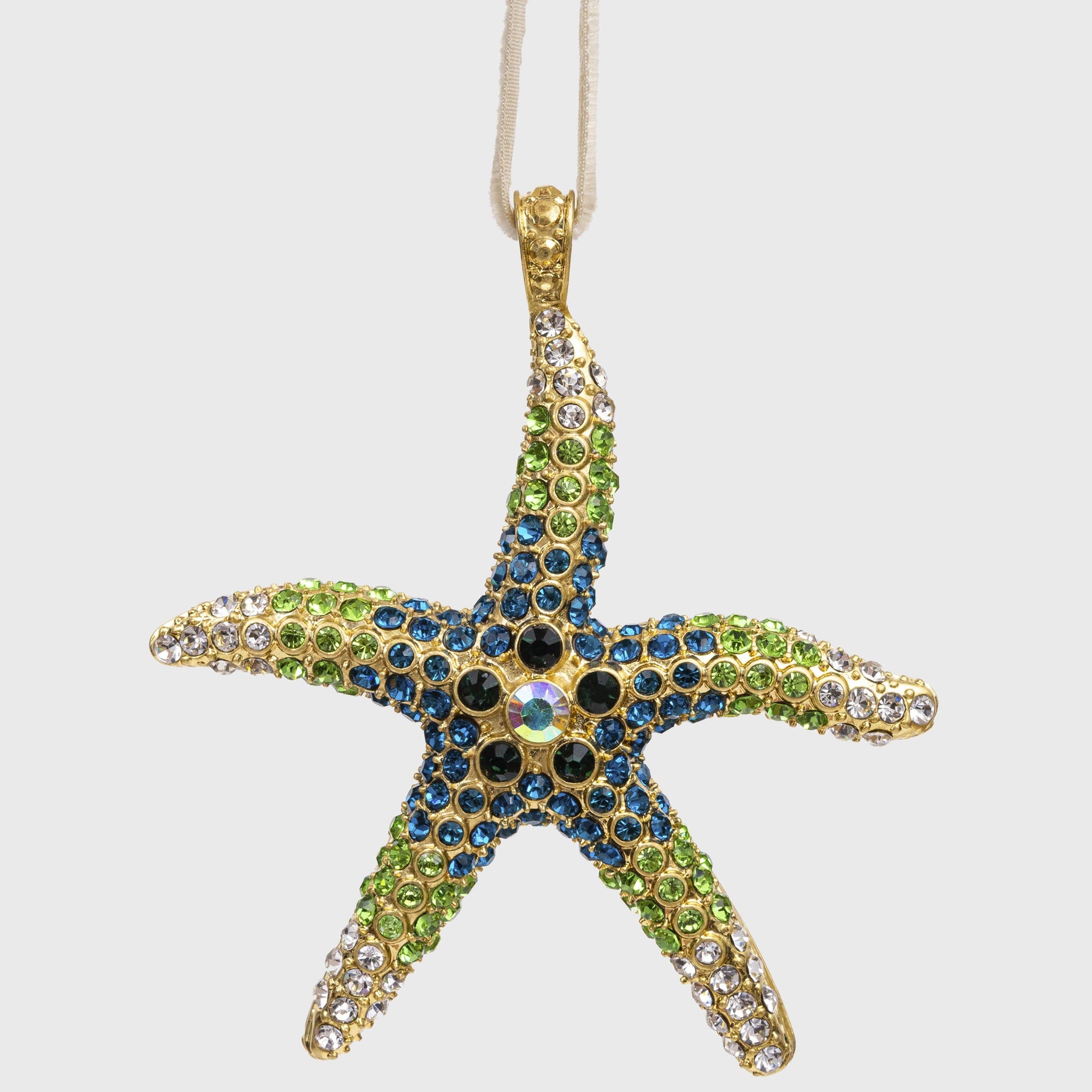 Joanna Buchanan - Starfish hanging ornament, green