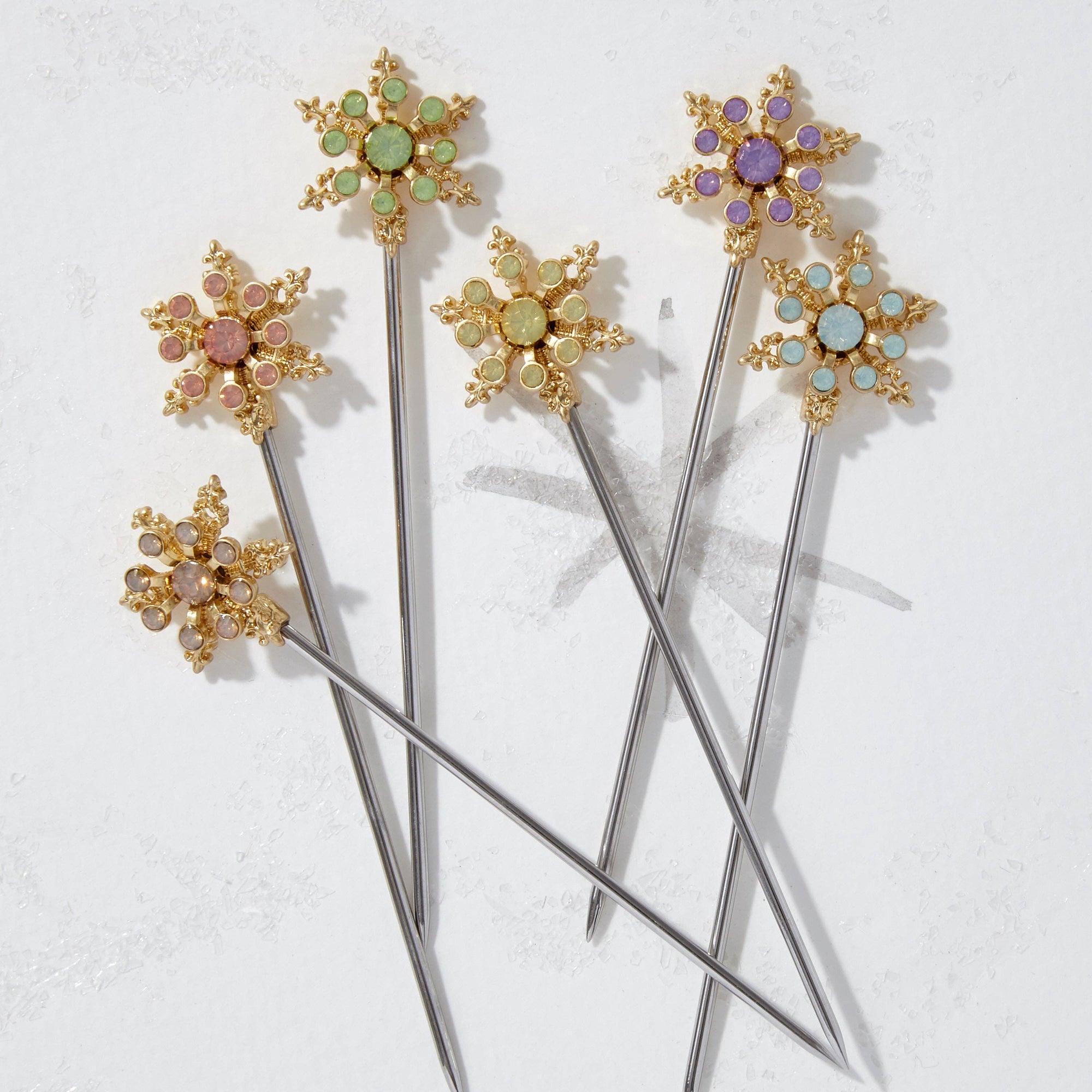 Joanna Buchanan - Snowflake cocktail picks, pastel