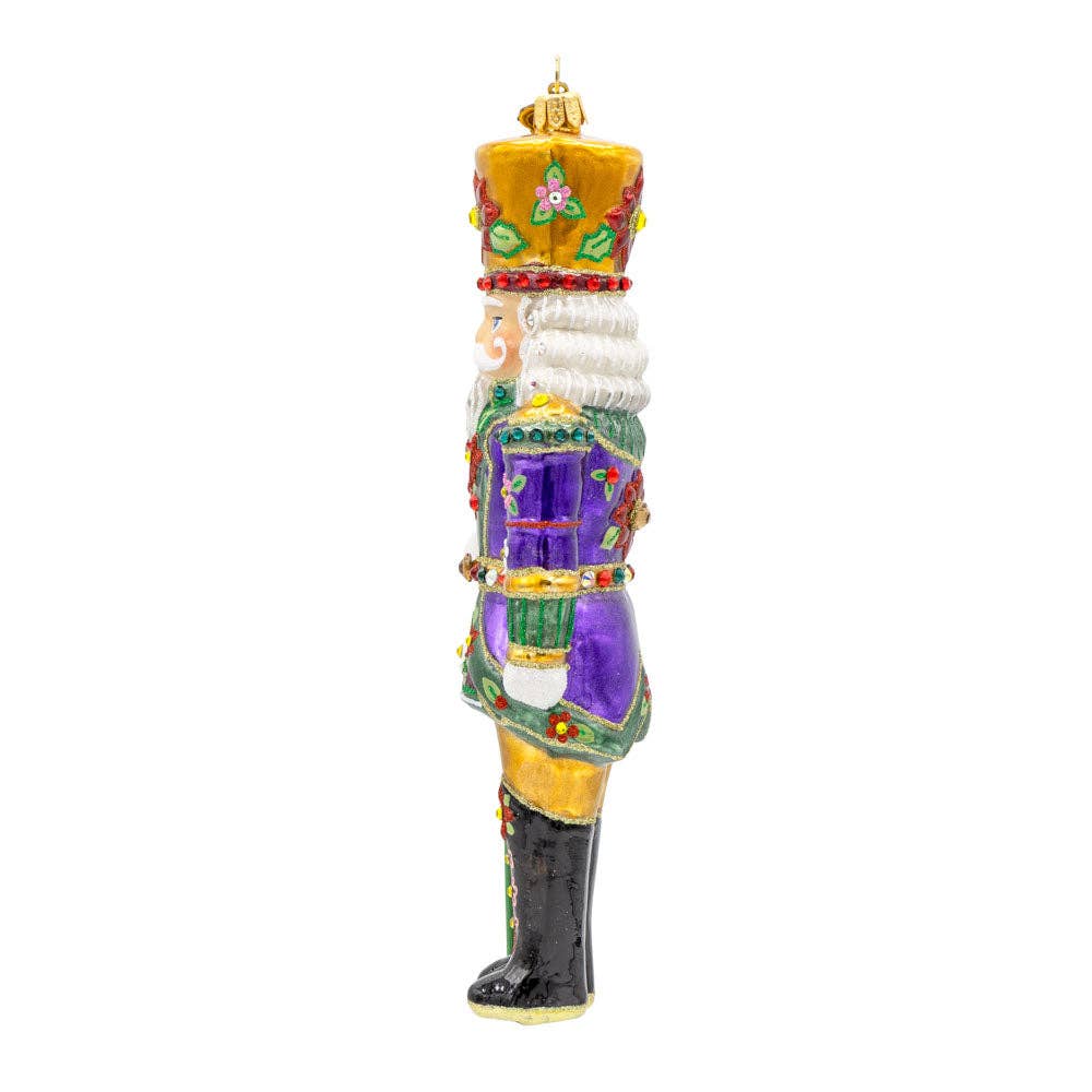Jay Strongwater - Poinsettia Nutcracker Ornament