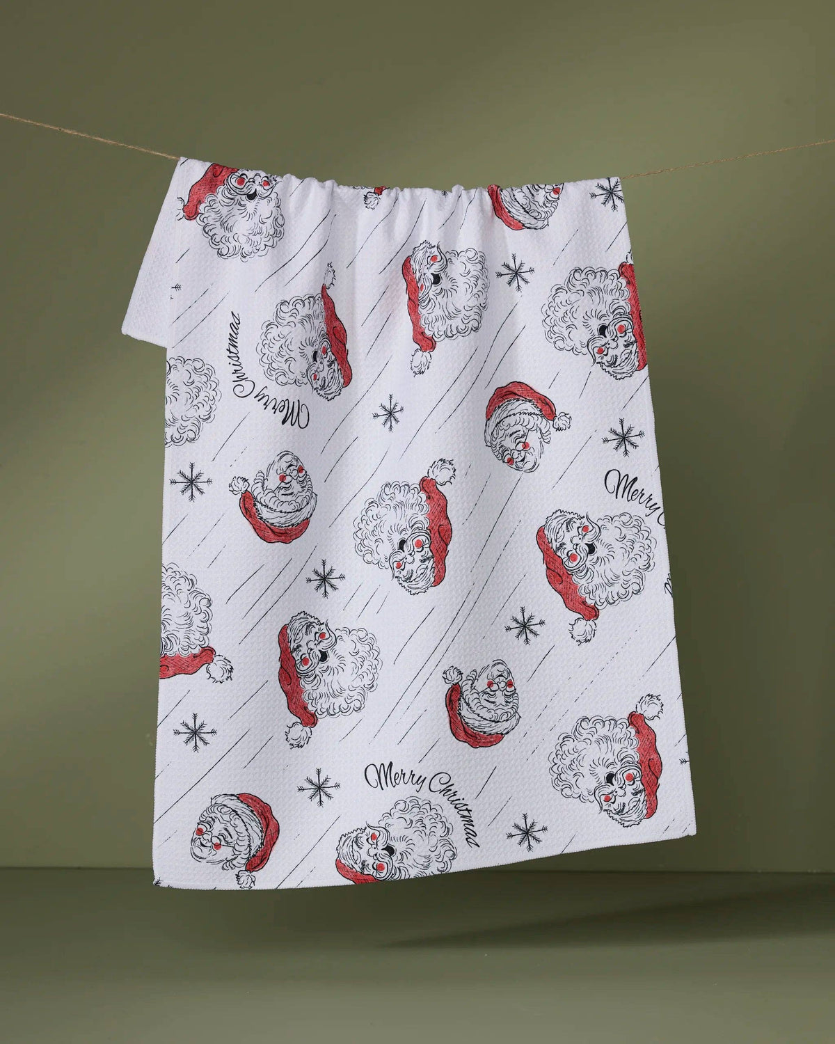 Geometry - Claus Family Christmas Tea Towel