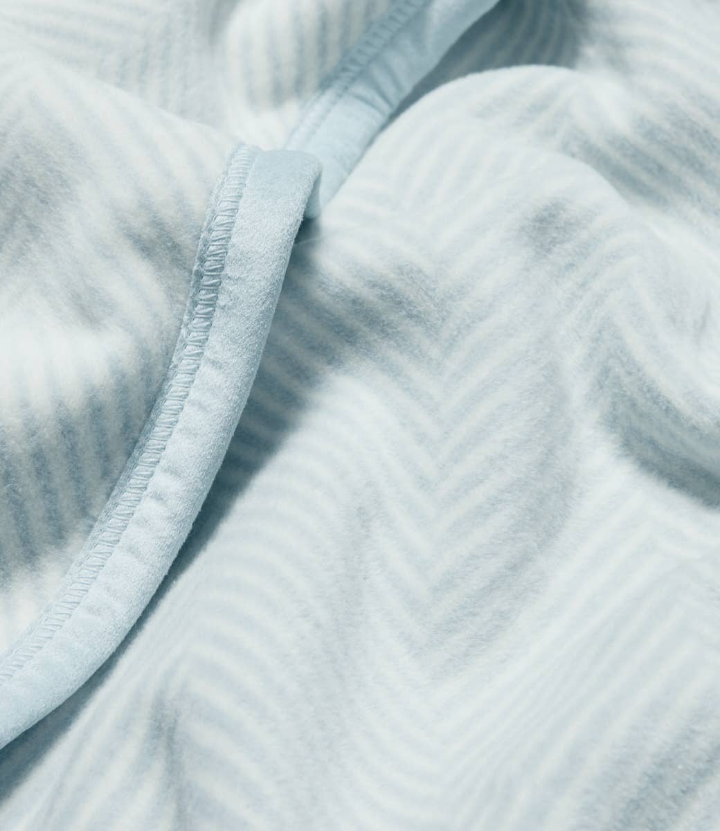 ChappyWrap - Harborview Herringbone Sky Blanket