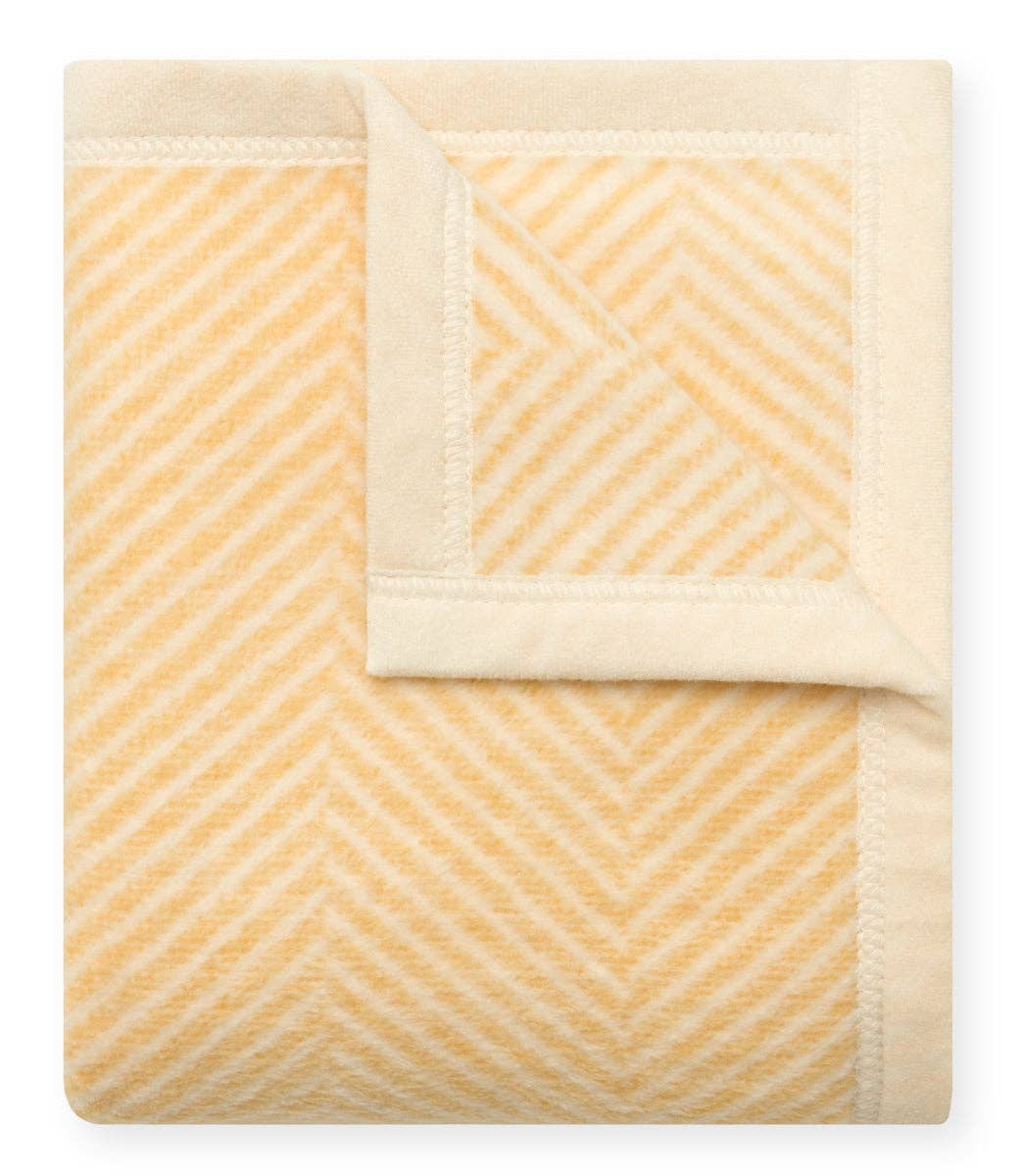 ChappyWrap - Harborview Herringbone Butter Yellow Mini Blanket