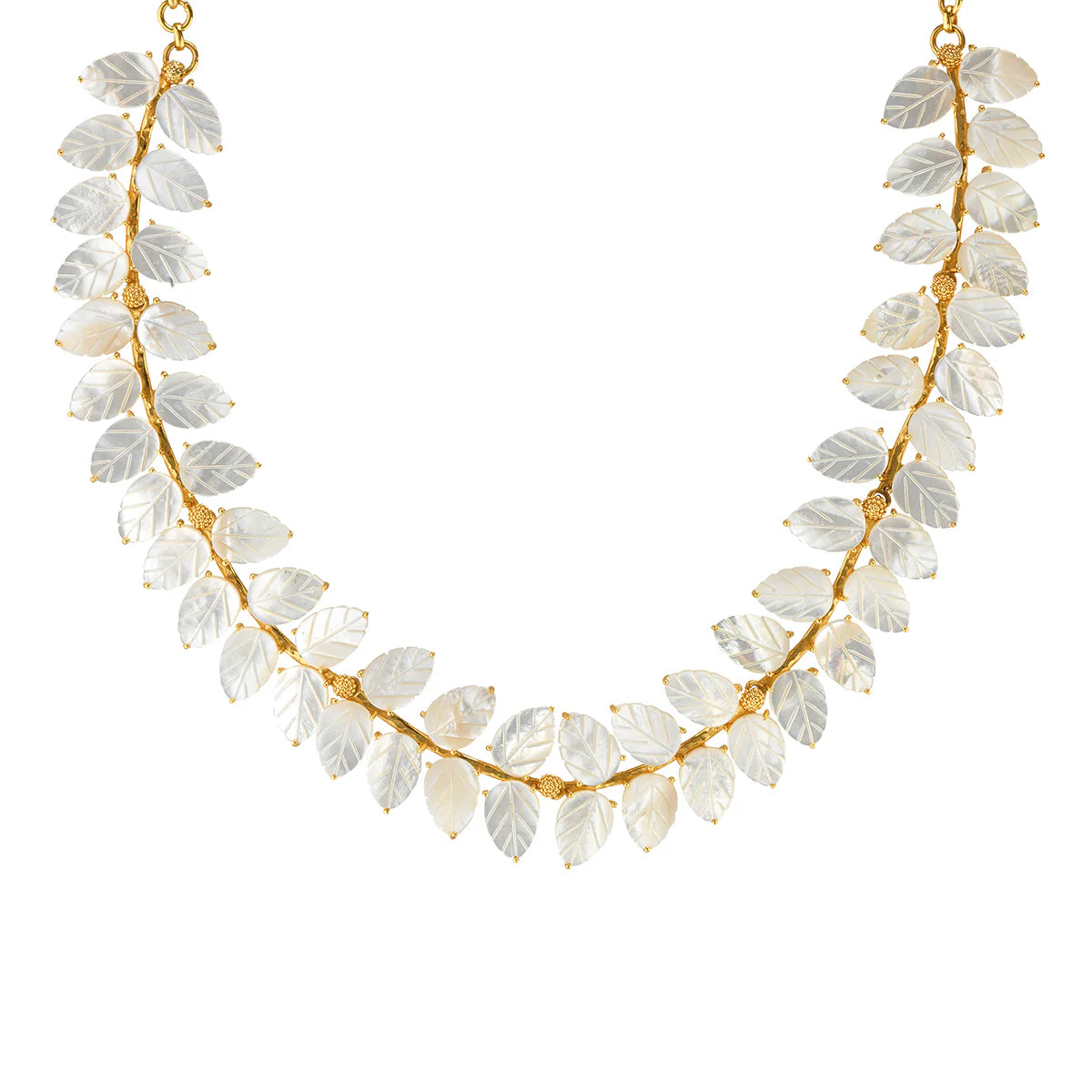 Capucine De Wulf Mermaid Garden Vine Necklace, MOP