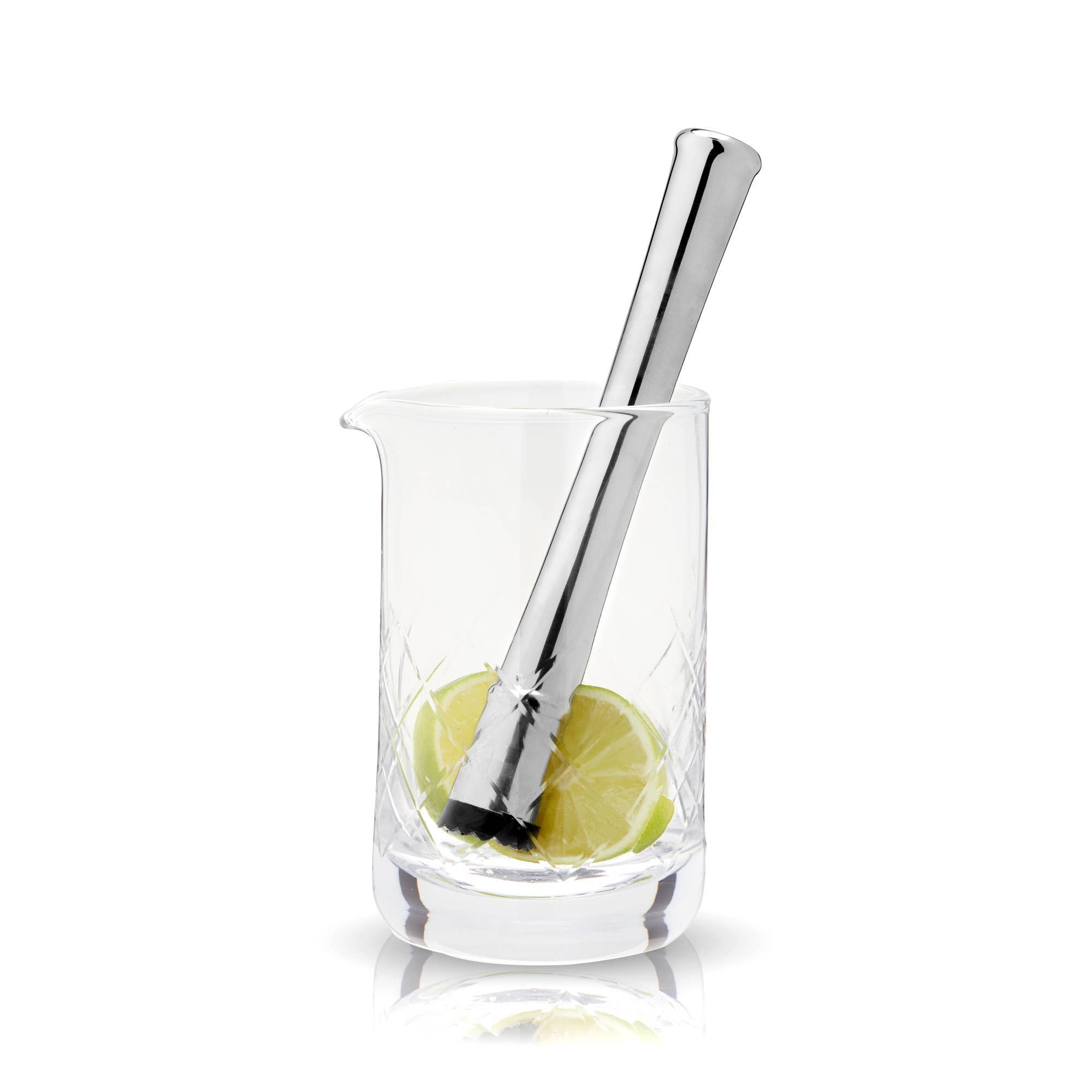 Viski - Harrison Polished Silver Finish Stainless Steel Muddler