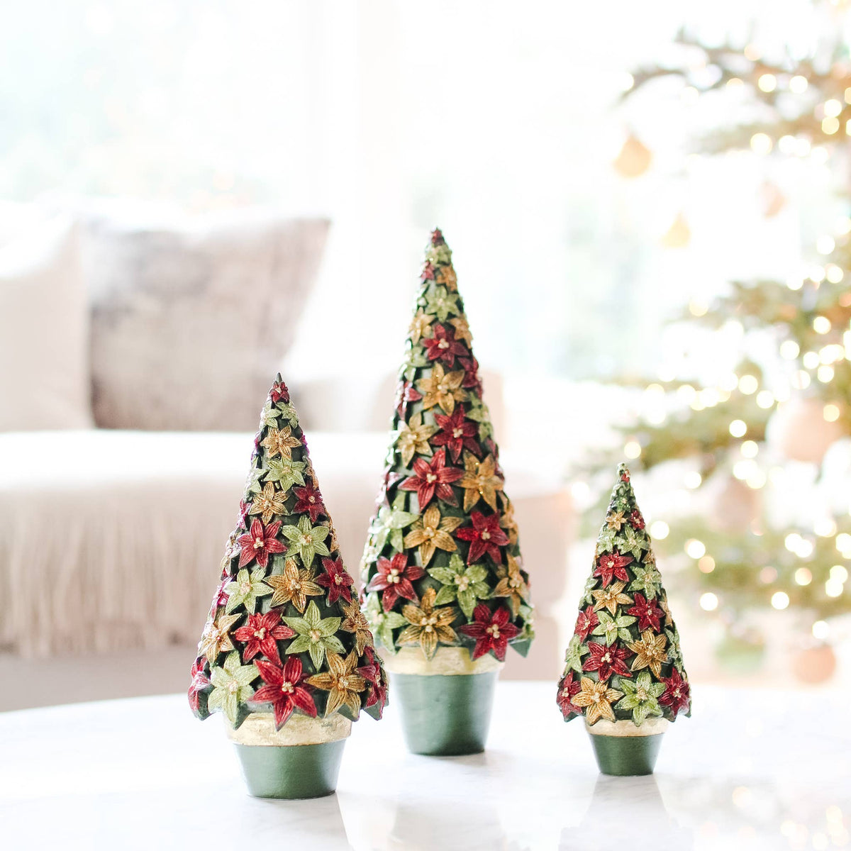 Dekorasyon Gifts  Decor - Stargazer Cone Tree (Trad. Green)