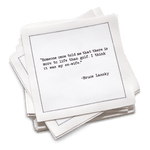 Five Star Napkins Inc. - Golf Humor Quotes - White Cotton Cocktail Napkins 50x
