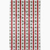 Geometry - Christmas Holly Stripe Tea Towel