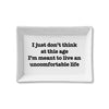 Toss Designs - Ceramic Tray - Uncomfortable - White Lotus