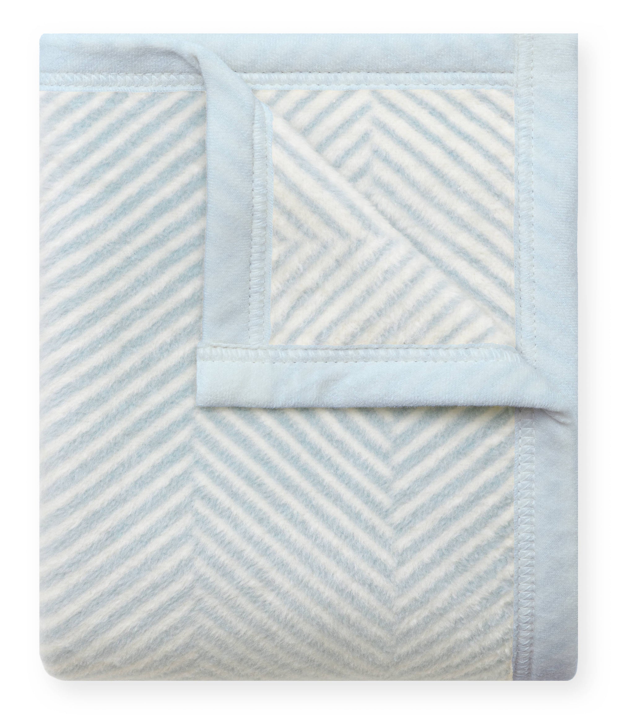 ChappyWrap - Harborview Herringbone Sky Mini Blanket
