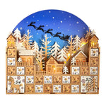 Kurt S. Adler, Inc. - 15"B/O LED XMAS VLG W/ADV CALENDAR