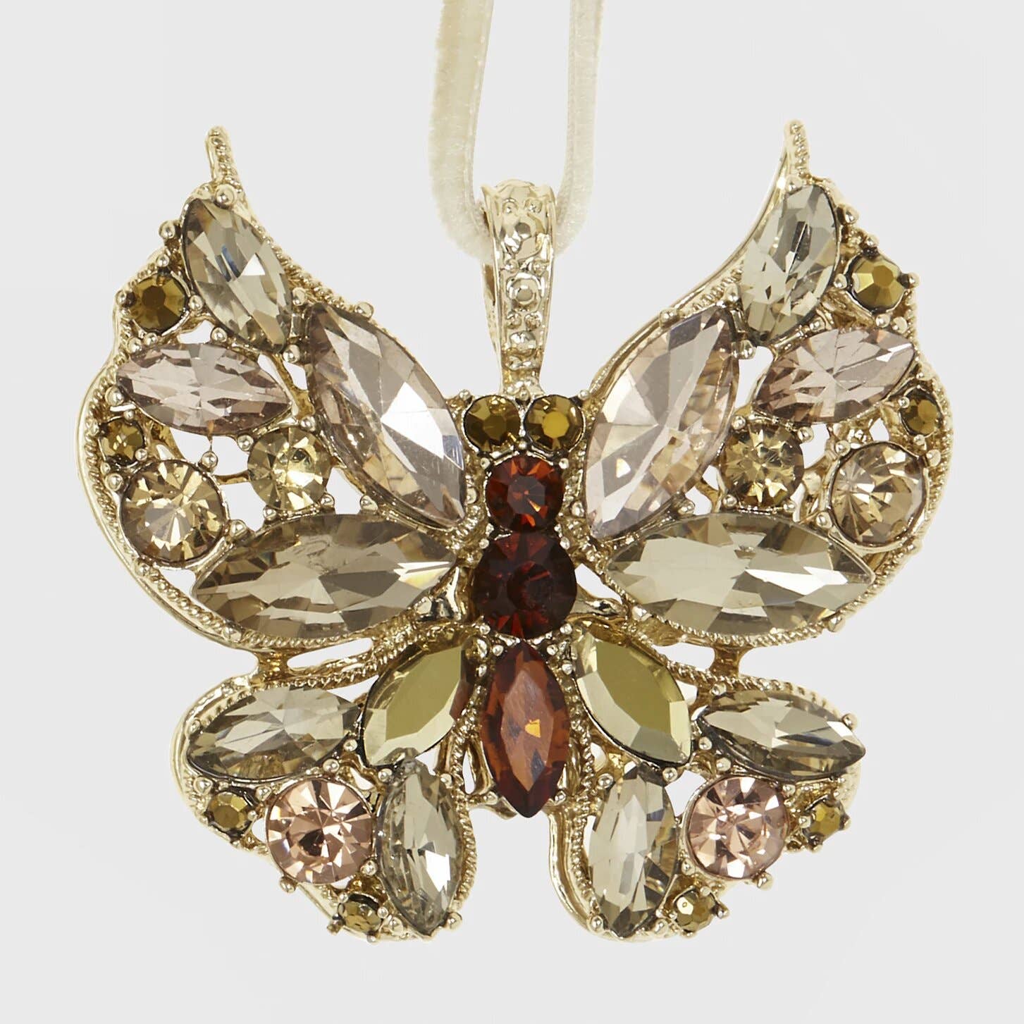 Joanna Buchanan - Neutral Butterfly Hanging Ornament