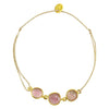 Sophie Deschamps Bijoux - BRACELET IMPERIAL , tourmalines serties plaqué or ( BHO6)