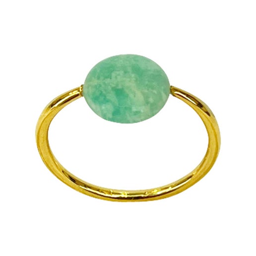 Sophie Deschamps Bijoux - Bague pierre fine plaquée or et argent Amitié (BAGEM19)