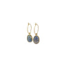 Sophie Deschamps Bijoux - ANAHITA CREOLE, sapphire set with gold plating (BOHO1)