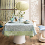 Le Jacquard Francais Tablecloth Wagara Green (59" x 59")