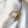Sophie Deschamps Bijoux - BAGUE MONDAINE, plaqué or topaze & moonstone ( BAGLU31)