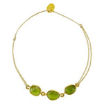Sophie Deschamps Bijoux - BRACELET IMPERIAL , tourmalines serties plaqué or ( BHO6)