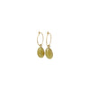 Sophie Deschamps Bijoux - ANAHITA CREOLE, sapphire set with gold plating (BOHO1)